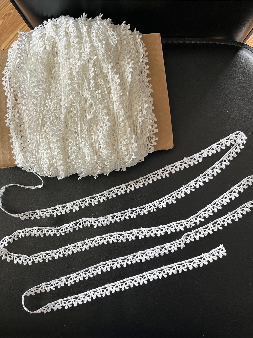 White Lace Trim Ribbon for Sewing and Crafts
